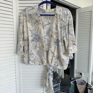 Silk Wrap Top